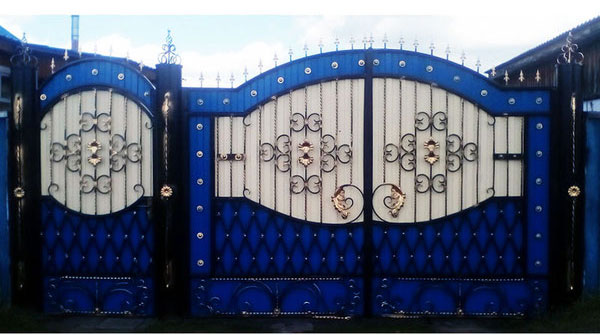 № 5(ВЛ) Кованые ворота комбинированные