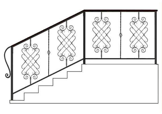 Кованые перила