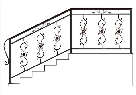 Кованые перила